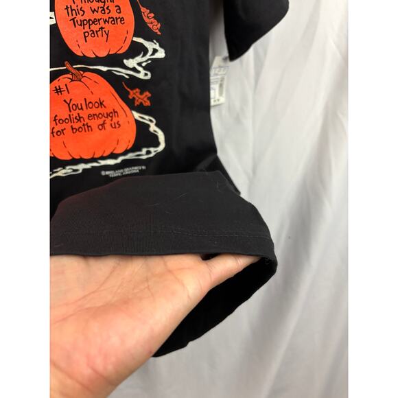 Vintage 1991 Glow In The Dark Halloween Graphic T Shirt Brieland LARGE New - Picture 10 of 12